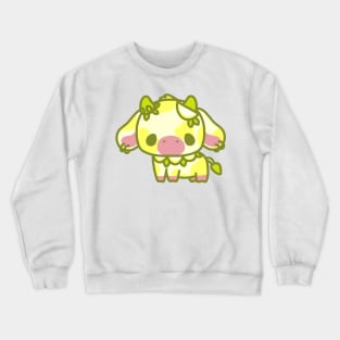 fluffy lemon cow Crewneck Sweatshirt
